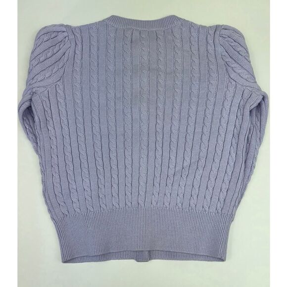 Polo Ralph Lauren Girls Lavender Sweater with Yellow Icon 4/4T - Picture 4 of 6